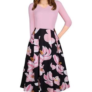 Ecolivzit Pink Floral Dress